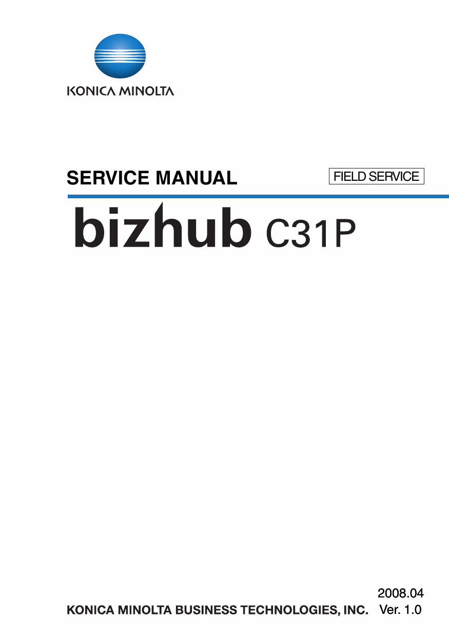 Konica-Minolta bizhub C31P FIELD-SERVICE Service Manual-1